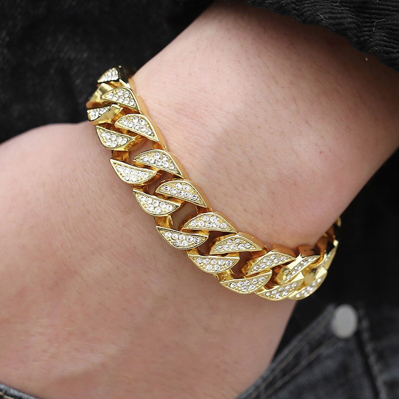 Miami Gold Curb Cuban Bracelet for Men