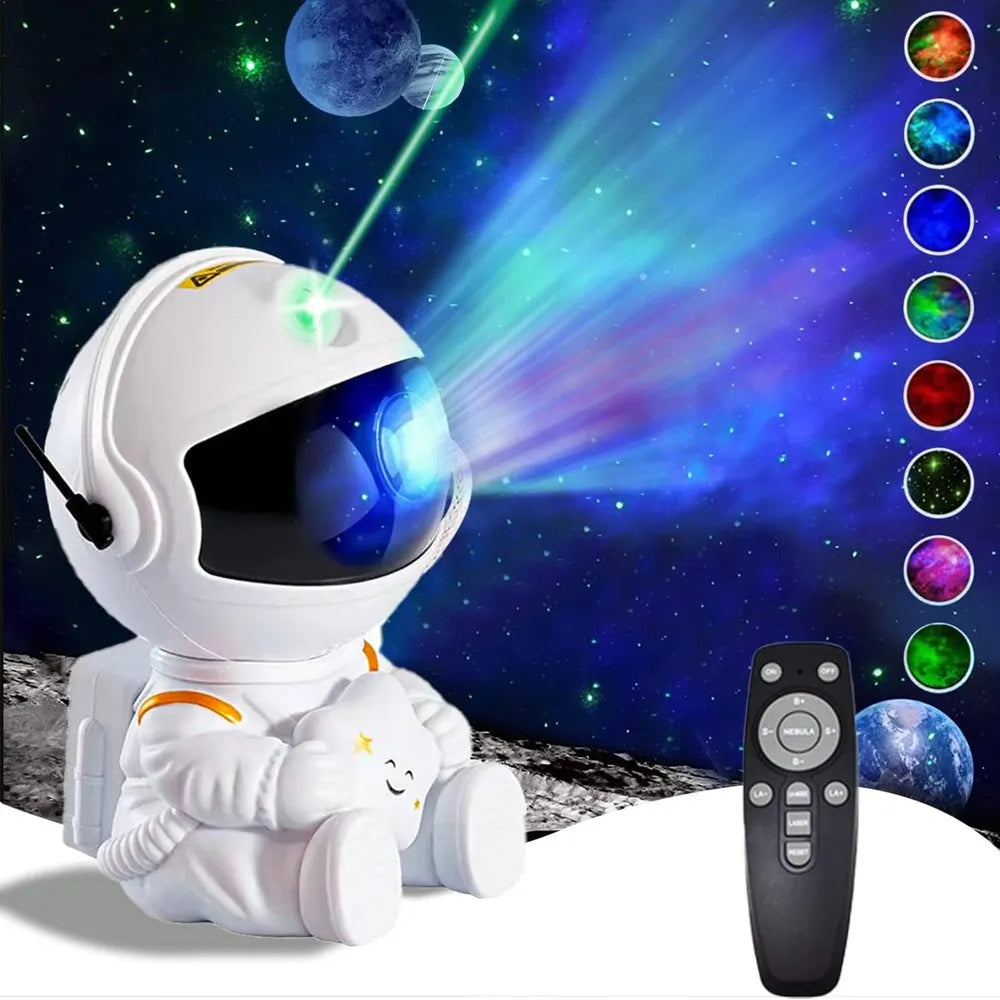 Star Projector Galaxy Night Light Space Astronaut - Starry Nebula Ceiling Projector, for Bedroom Home Decorative, Gifts for both Kids and Adults