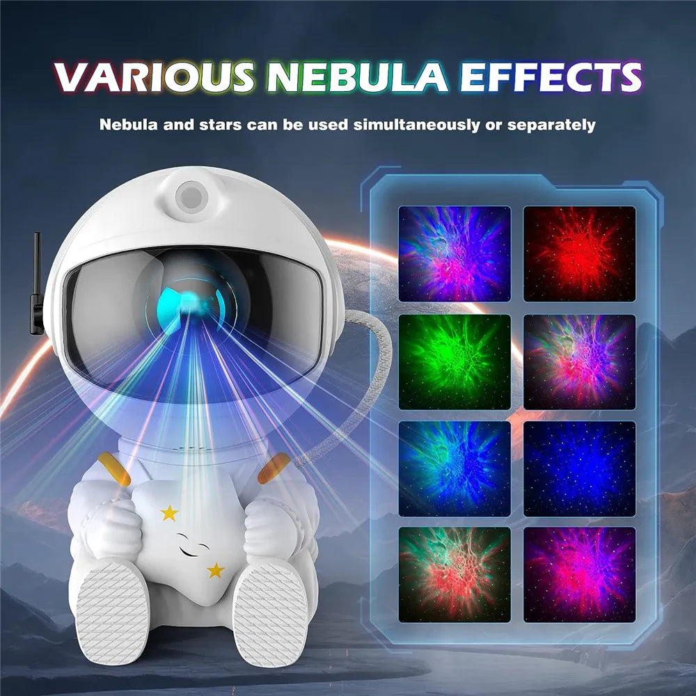 Star Projector Galaxy Night Light Space Astronaut - Starry Nebula Ceiling Projector, for Bedroom Home Decorative, Gifts for both Kids and Adults