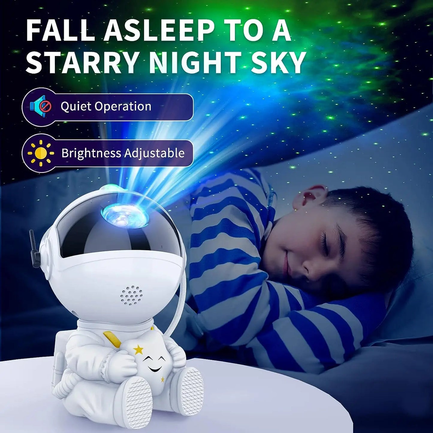 Star Projector Galaxy Night Light Space Astronaut - Starry Nebula Ceiling Projector, for Bedroom Home Decorative, Gifts for both Kids and Adults