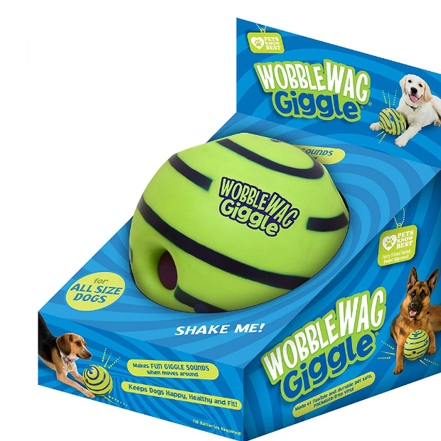 Fun, Play Time, Interactive Dog Toy, Wobble Wag Giggle Ball w/Sounds