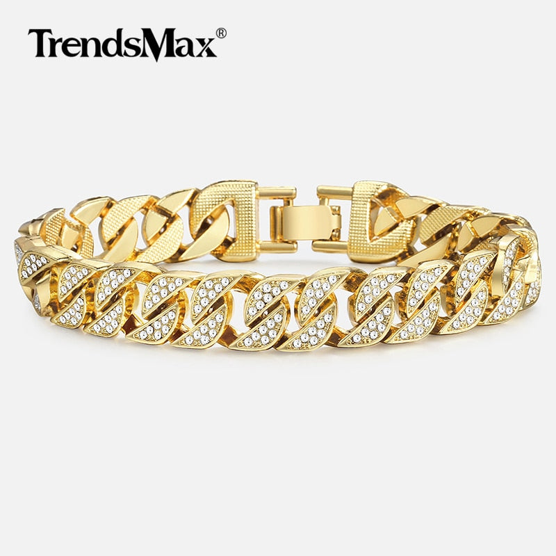 Miami Gold Curb Cuban Bracelet for Men